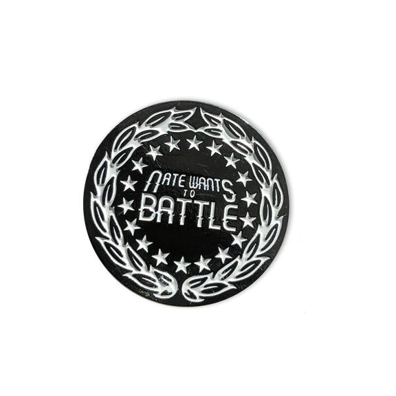 NateWantsToBattle Crest Pin