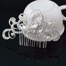 Load image into Gallery viewer, SUSENSTONE Bridal Wedding Butterfly Pearl Hairpin Hair Clip Comb Jewelry