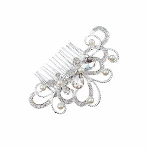 SUSENSTONE Bridal Wedding Butterfly Pearl Hairpin Hair Clip Comb Jewelry