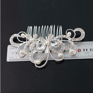 SUSENSTONE Bridal Wedding Butterfly Pearl Hairpin Hair Clip Comb Jewelry