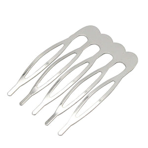 5pcs 4*2.5cm Hair Head Hoop Band Barrette Hairbrush DIY metal Hairpins Styling Tools Comb Shape Hair Clips 079001028