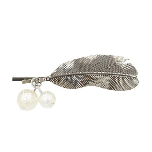 Vintage Metal Leaves Pearl Hairpin Hairpin Girls Hair Accessories For Women