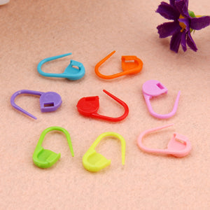 100Pcs Plastic Markers Needle Clips Knitting Crochet Locking Stitch Markers Holder Needle Clip Craft Sewing Accessories