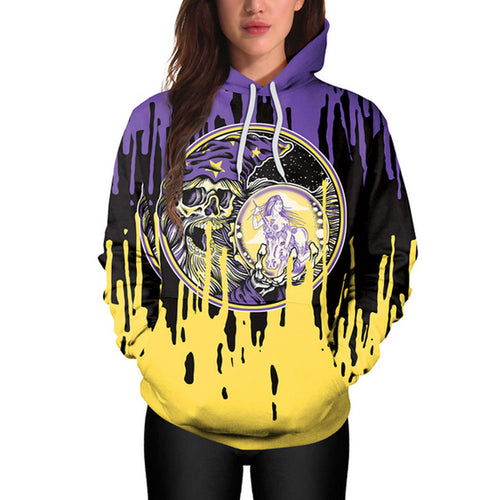 Halloween Women Casual Hoodies Print Pullover Hoodie Sweatshirt Pullover Tops