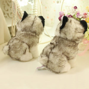 18 CM Simulation Husky Dog Plush Toy Gift For Kids Stuffed Plush Toy