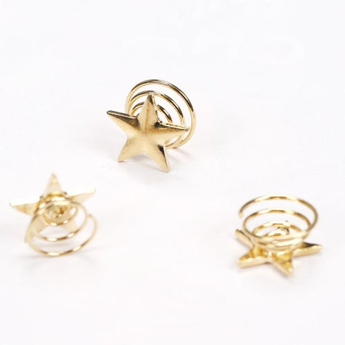 New Fashion Alloy Hairpin Star Metal Twister Creative Hairpin Bobby Pin Star Metal Twister Creative for Bridal Wedding