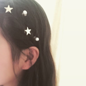 New Fashion Alloy Hairpin Star Metal Twister Creative Hairpin Bobby Pin Star Metal Twister Creative for Bridal Wedding