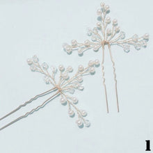 Load image into Gallery viewer, Handmade Hairpins Bridal Accessories Crystal Tiara Jewelry