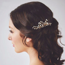 Load image into Gallery viewer, Handmade Hairpins Bridal Accessories Crystal Tiara Jewelry