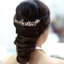 Load image into Gallery viewer, Handmade Hairpins Bridal Accessories Crystal Tiara Jewelry